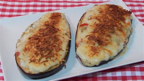 Cómo hacer lasaña de berenjena y carne. Cómo hacer berenjenas rellenas de verduras receta fácil ...