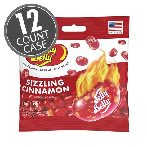 Sizzling Cinnamon Jelly Beans 35 Oz Bag 12 Count