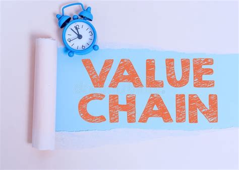 Text Sign Showing Value Chain Conceptual Photo Business