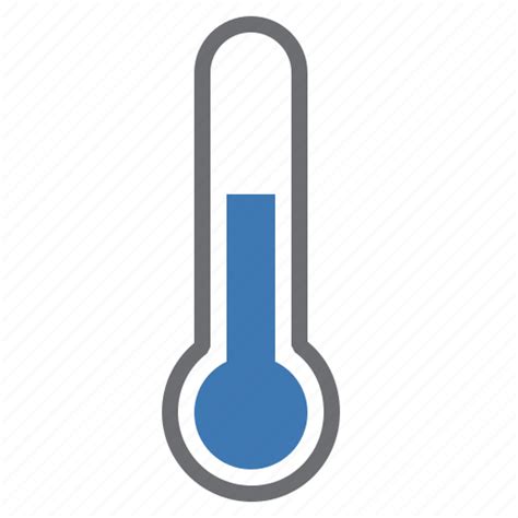 Blue Hardware Heat Network Temperature Thermometer Icon Download