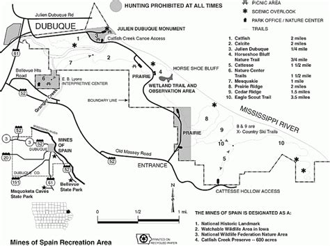 Eastern iowa's bellevue state park is rich in archaeological, historical and natural beauty. Mississippi Palisades State Park Trail Map | Printable Map