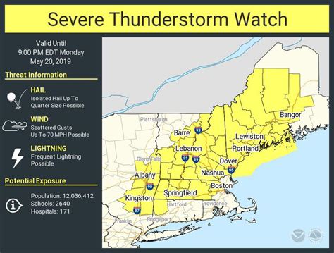 Severe Thunderstorm Watch Issued For Much Of Massachusetts