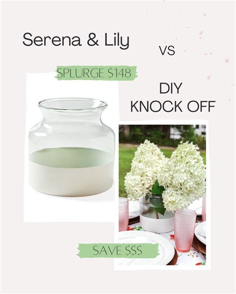 Diy Budget Friendly Serena And Lily Vase Dupe White Lilac Farmhouse