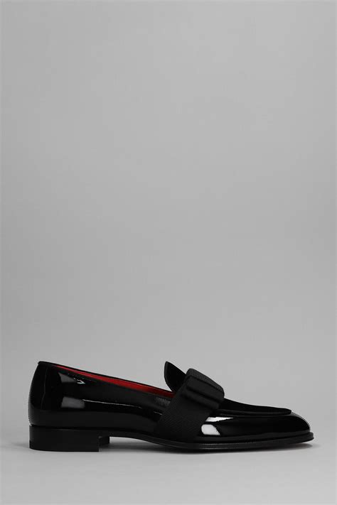 Christian Louboutin Styleeto Leather Loafers In Black For Men Lyst