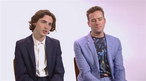 timothée chalamet and armie hammer — awards season spotlight youtube