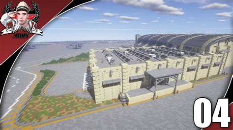 Minecraft Lets Build A Military Base Ep4 Warehouse Roofs And Back Of
