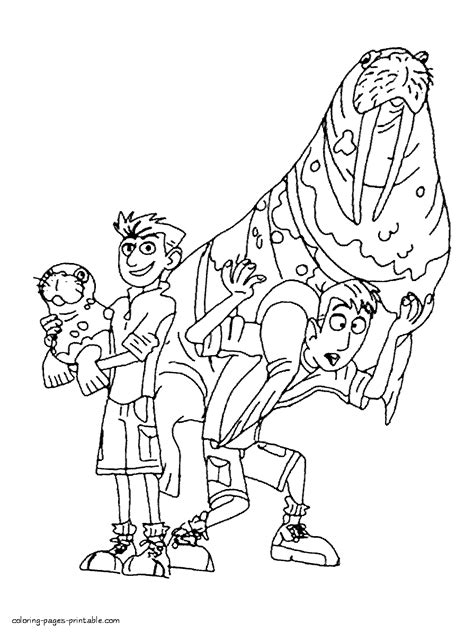 Wild Kratts Coloring Pages Brothers The Best Porn Website