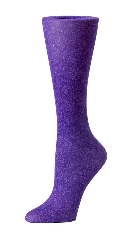 Buy Purple Paisley Cutieful Compression Socks Cutieful Online At Best Price Oh