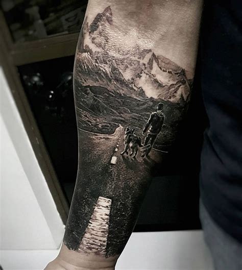 The Open Road Small Nature Tattoo Nature Tattoo Sleeve Arm Sleeve