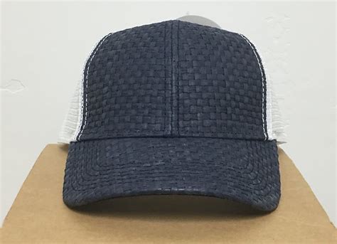 12 Navy Blue Wicker Vented Snapback Hats Point Of Action