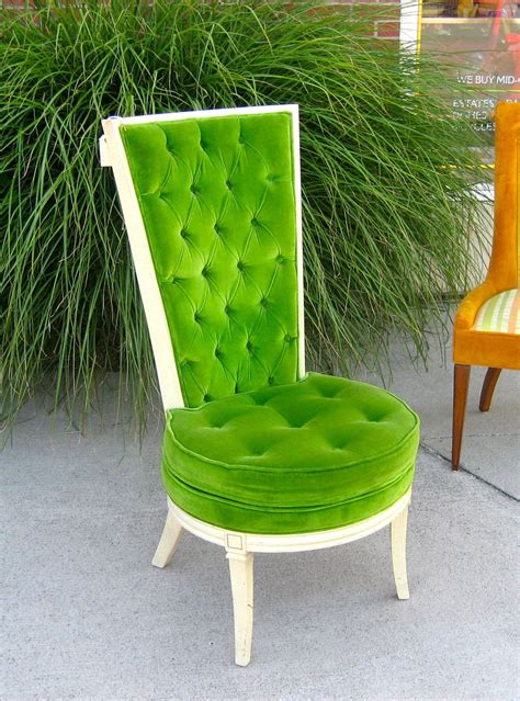 Prevent damage to the product. Tacky chair! Lime green velvet. Awesome. | Hollywood ...