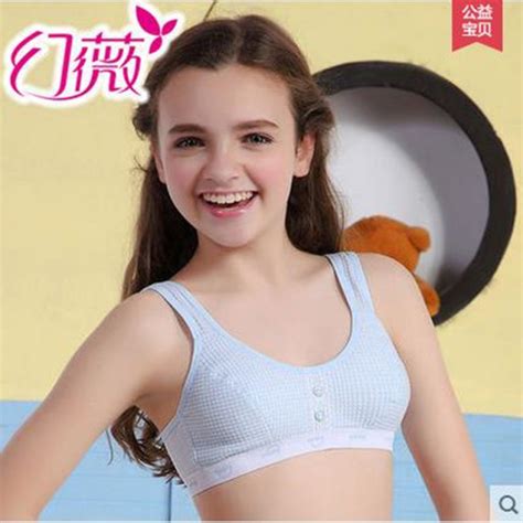 Kaqi Young Girl Bra Full 100 Student Cotton Underwear Small Vest