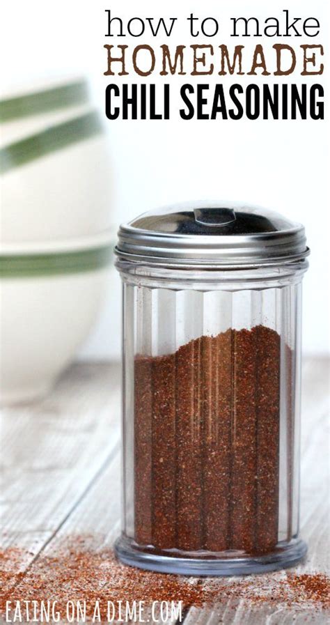 Easy Homemade Chili Seasoning Eating On A Dime Quick Chili Recipe