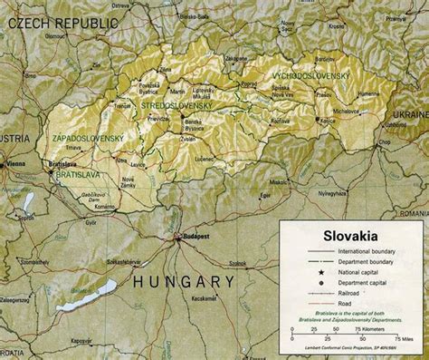Vi apprestate a viaggiare in slovacchia? Mappa della Slovacchia- Cartina della Slovacchia