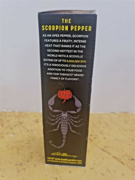 Scorpion Pepper McIlhenny Tabasco Hot Sauce Lot 2 Oz Bottle 2 Pack 2