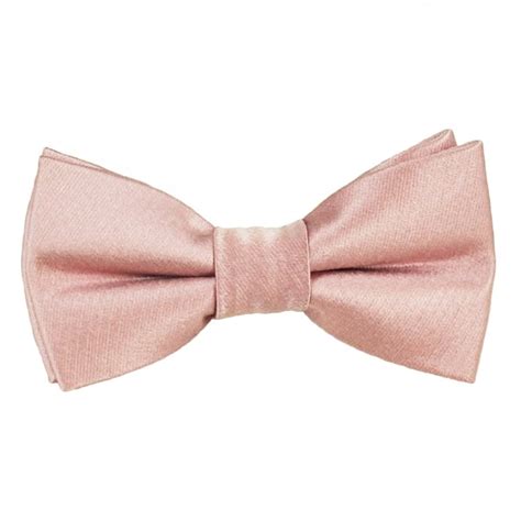 Plain Dusky Pink Silk Bow Tie From Ties Planet Uk