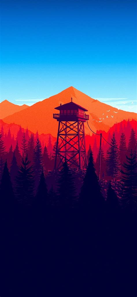 3840x2160px 4k Free Download 1125x2436 Firewatch Forest Mountains