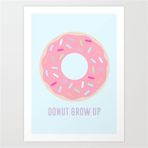 Donut Art Print By Santinidesigns Society6