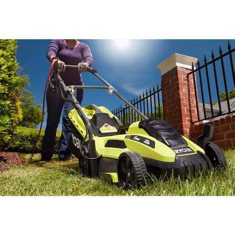 Buy Ryobi In Corded Electric Walk Behind Push Mower Maintenance Free With No Gas