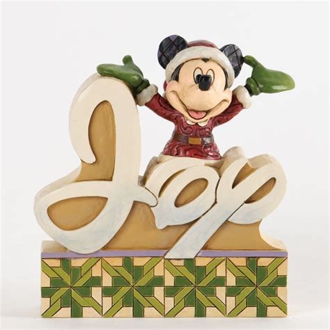 Jim Shore Heartwood Creek Joy Christmas Mickey Mouse Disney Mickey