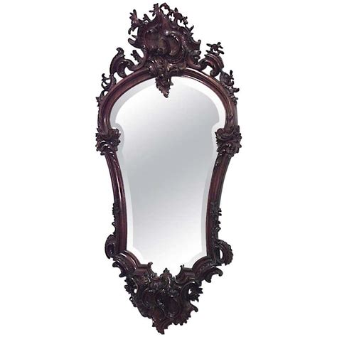 Art Nouveau Floral Embossed Metal Wall Mirror For Sale At 1stdibs Art