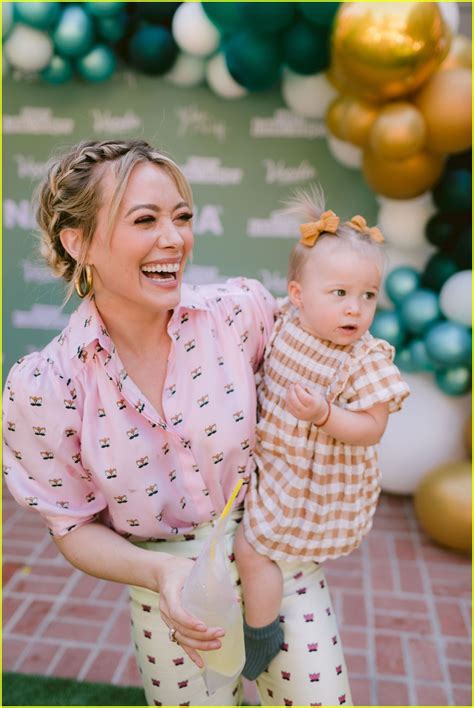 Photo Hilary Duff Daughter Banks Happy Little Camper Launch 12 Photo 4386415 Just Jared