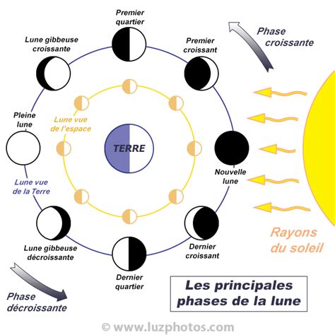 Les Phases De La Lune Cycle De La Lune Et Lune