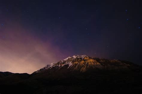 Free Images Landscape Nature Mountain Light Sky Night Star