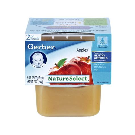 Gerber Nature Select 2nd Foods Apples 2ct 7 Oz Instacart