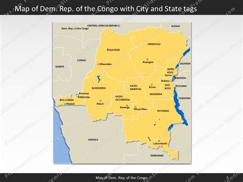 Democratic Republic Of The Congo Map Editable Map Of Democratic
