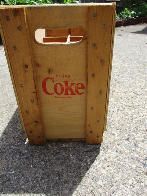 Wood Coke Crate Unusual 8 Liter Bottle Form From Canada Etsy