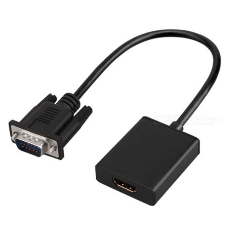 How to connect the laptop or pc to the tv. VGA Male to HDMI Female Cable Converter, Computer Connect ...