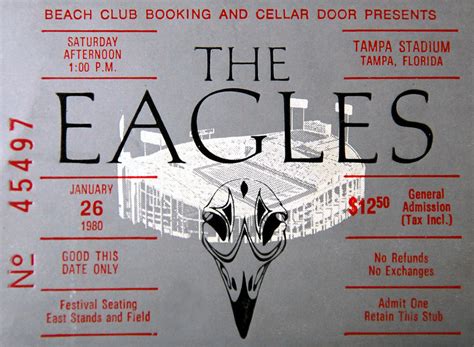 Eagles Concert Ticket 1980 Photograph By David Lee Thompson