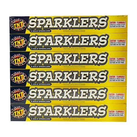 10 Sparklers Tnt Fireworks Gold Sparklers