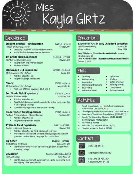 Sample resume for a teacher. Elementary Teacher Chalkboard Resume by ResumeRenovations ...
