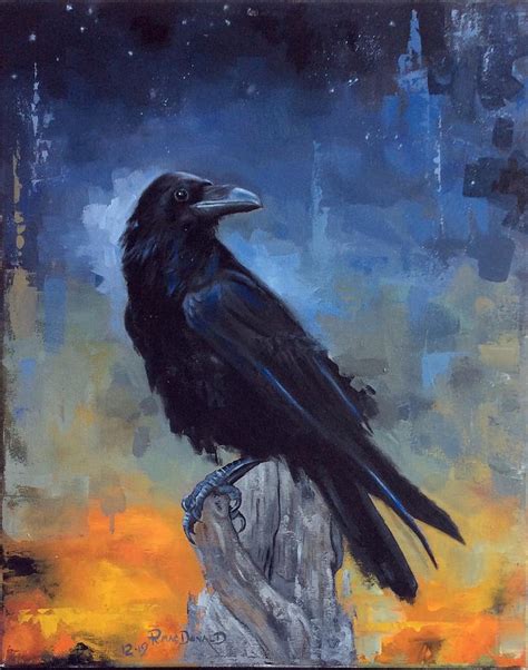 Raven Painting By Ralph Macdonald Fine Art America