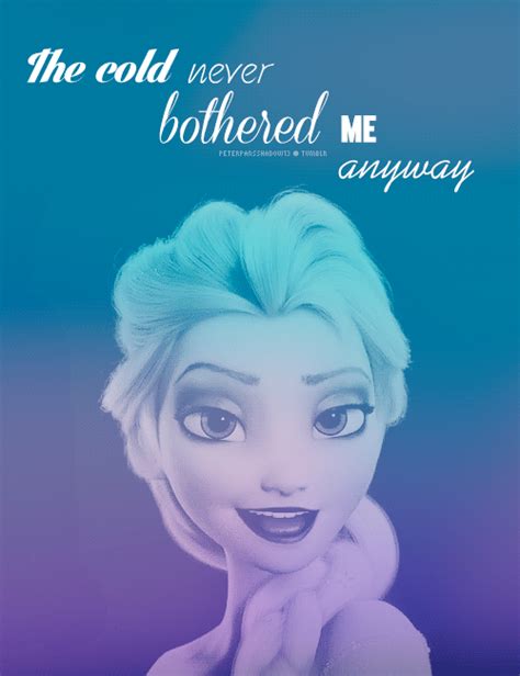 Elsa La Reine Des Neiges Frozen Walt Disney The Cold Never Bothered Me