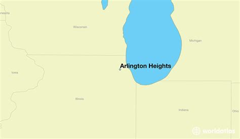 Where Is Arlington Heights Il Arlington Heights Illinois Map