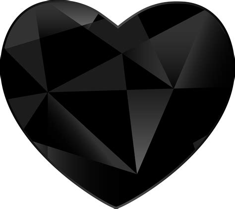 Free Black Heart Transparent Background Download Free Black Heart