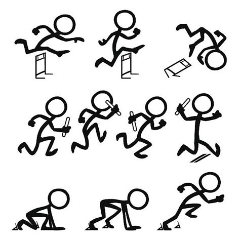 Stick Figure Running Illustrations Royalty Free Vector Graphics And Clip