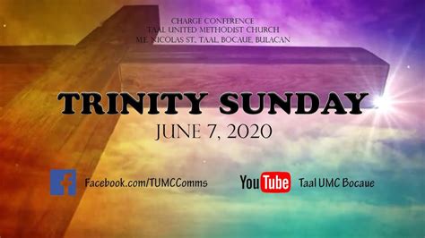 Tumc Online Worship Service June 7 2020 Trinity Sunday Youtube