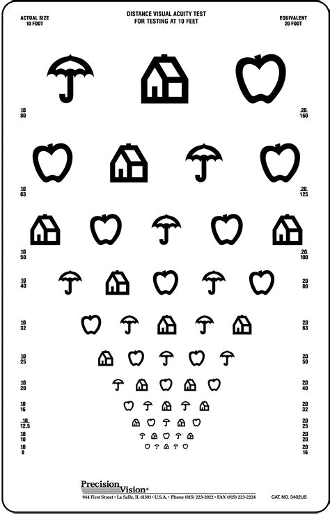 Free Printable Kindergarten Eye Chart