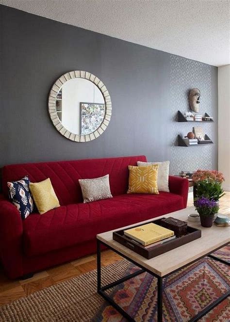 30 Red Sofa Living Room Ideas