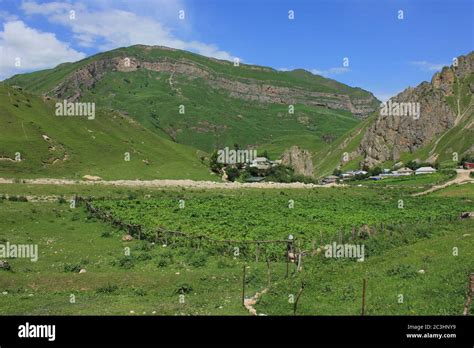 Azerbaijan Village In The Beautiful Mountains Kusar District Laza