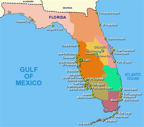 Map Of Florida S West Coast World Map