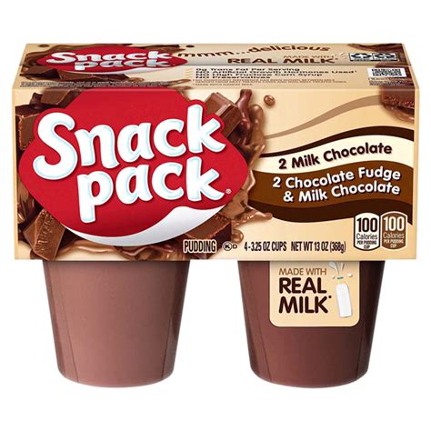 Snack Pack Pudding Chocolate Variety Pack 4 Pack Gelatin And Pudding