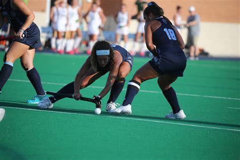 field hockey clinches playoff berth after 2 1 win over temple old dominion university
