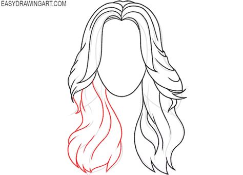 How To Draw Wavy Hair Easy Drawing Art
