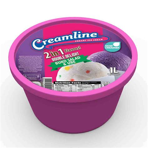 creamline ice cream buko salad ube 1l all day supermarket