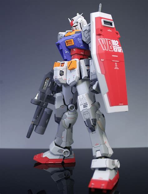 The arm,hand,leg,torso,feet, and weapons use parts from the high grade maybe the 30th anniversary high grade version by the look of. GUNDAM GUY: 1/100 RX-78-2 Gundam Ver. Ka - Custom Build